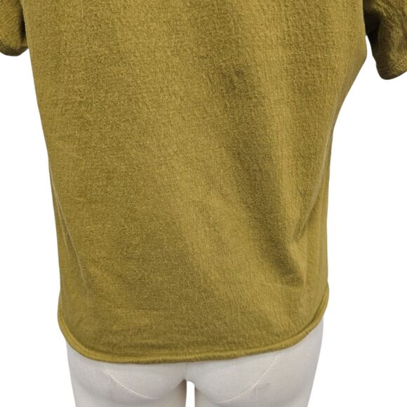 Madewell Knit Lightspun Ruched-Front Crop Top in Spiced Olive Green Size XS - Picture 14 of 14